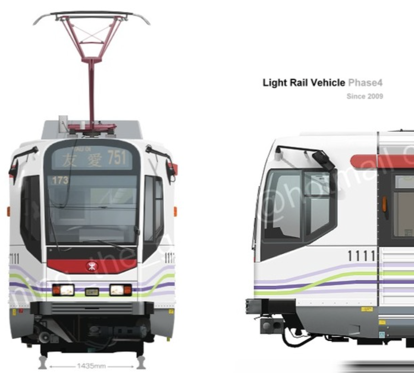 Illustration of a Light Rail Phase 4 Vehicle